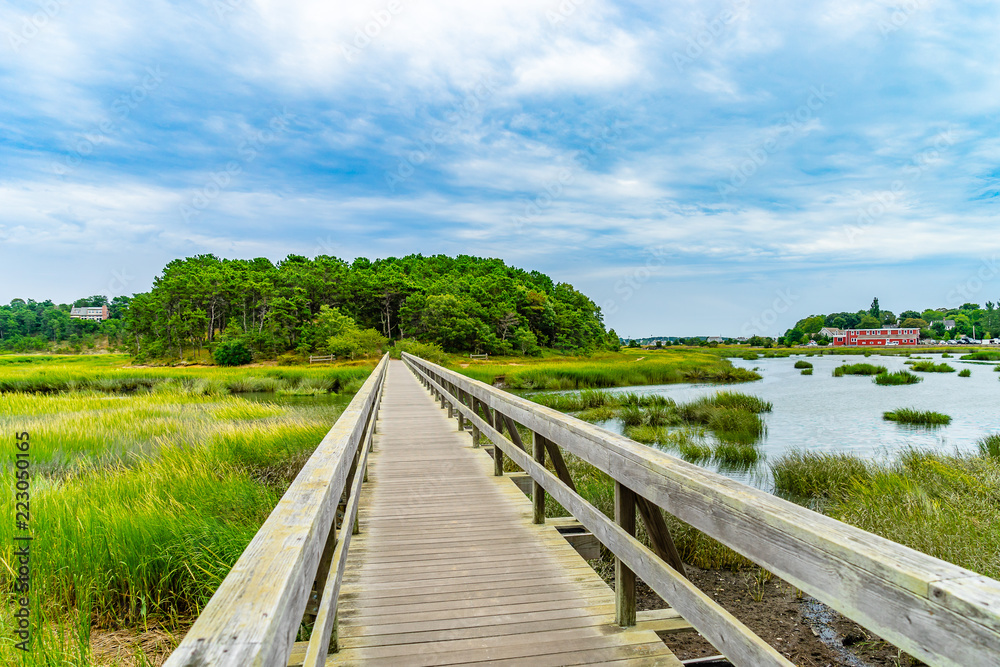 Uncle Tims Bridge, Wellfleet, Cape Cod, MA US.