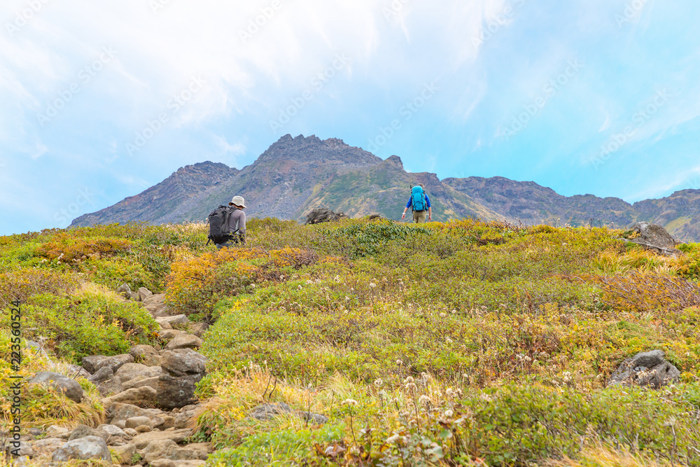 初秋の登山道