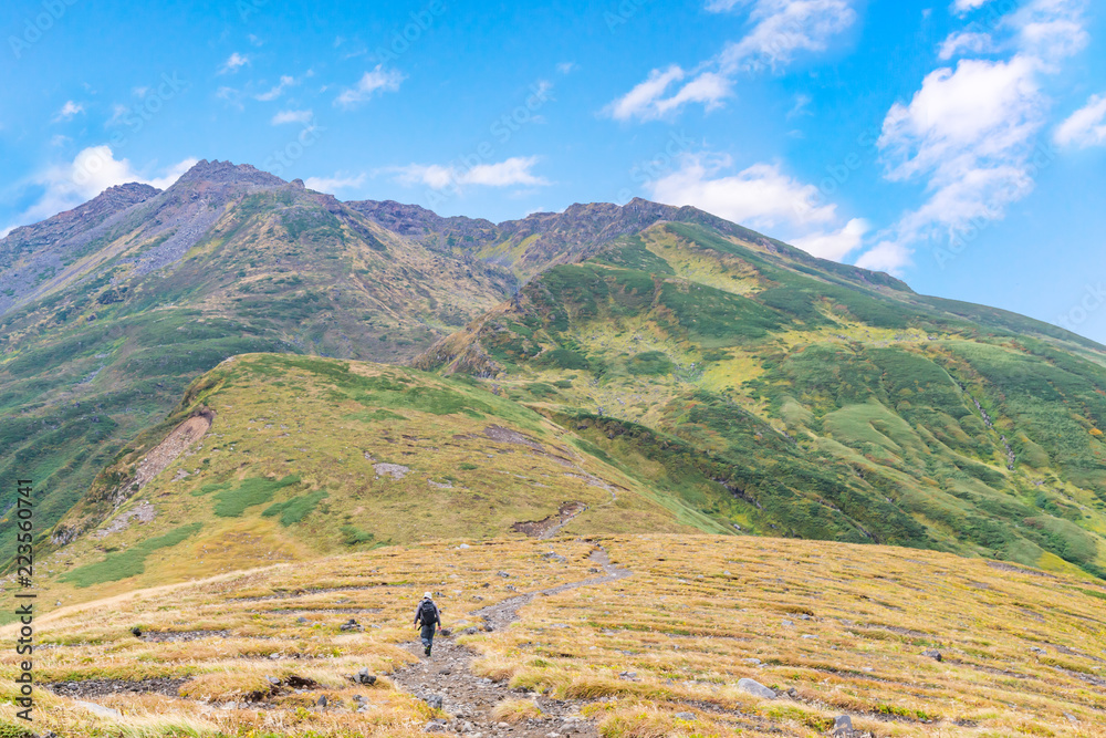 初秋の登山道