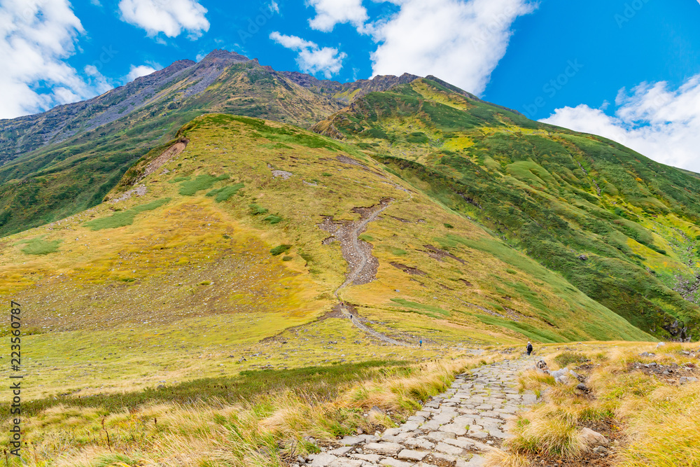 初秋の登山道