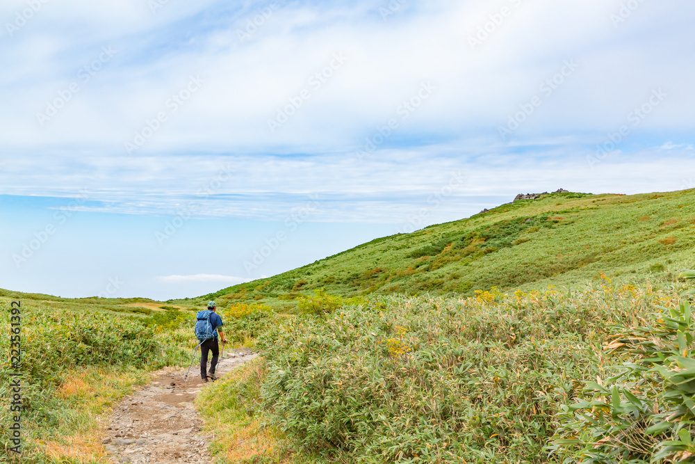 初秋の登山道