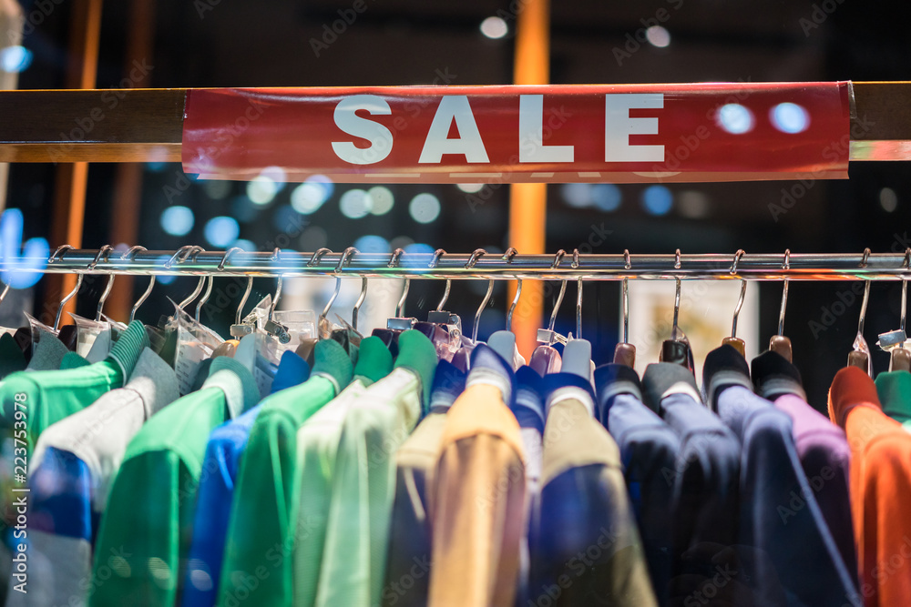 clothes on wooden hangers