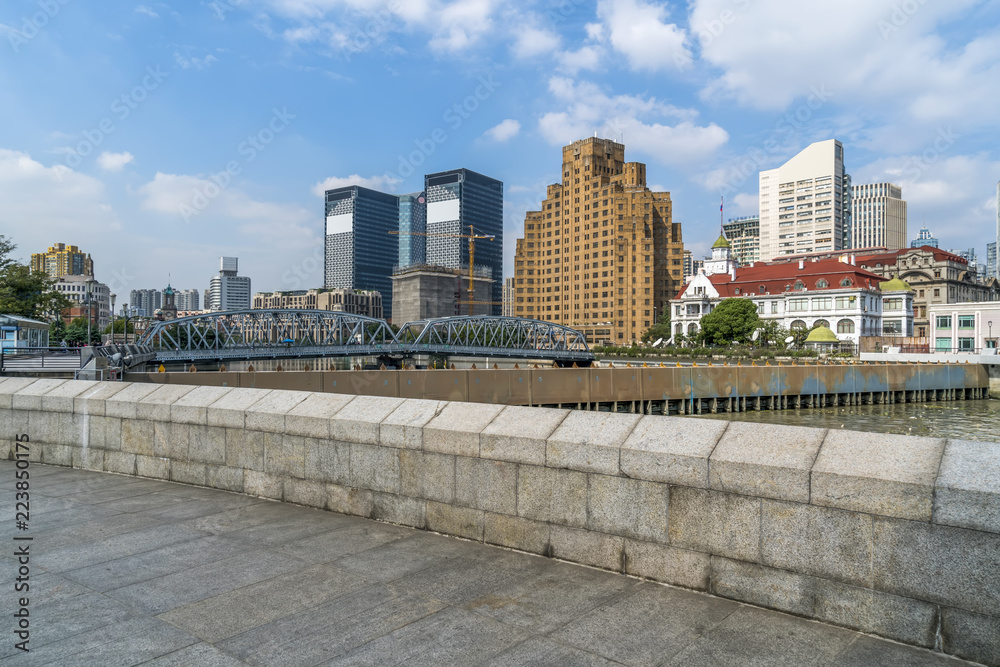 上海外滩陆家嘴建筑景观天际线