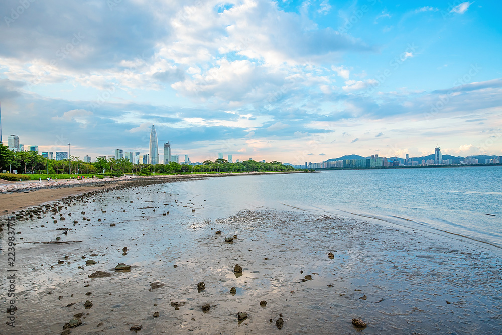 深圳湾公园海滩风光