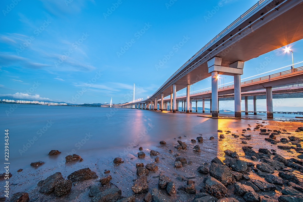 深圳湾大桥夜景