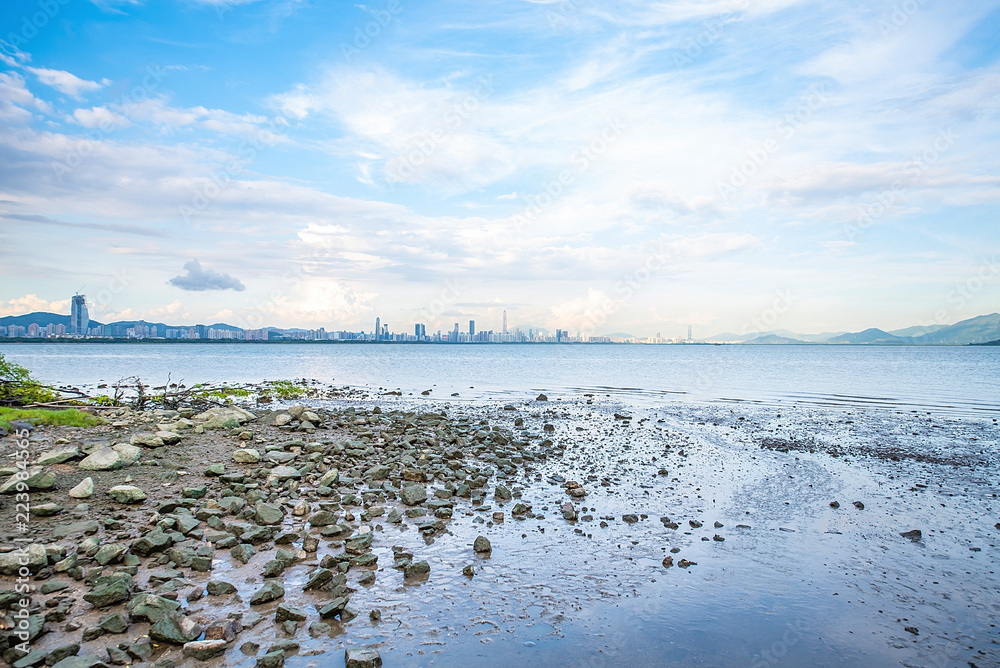 深圳湾公园海滩风光