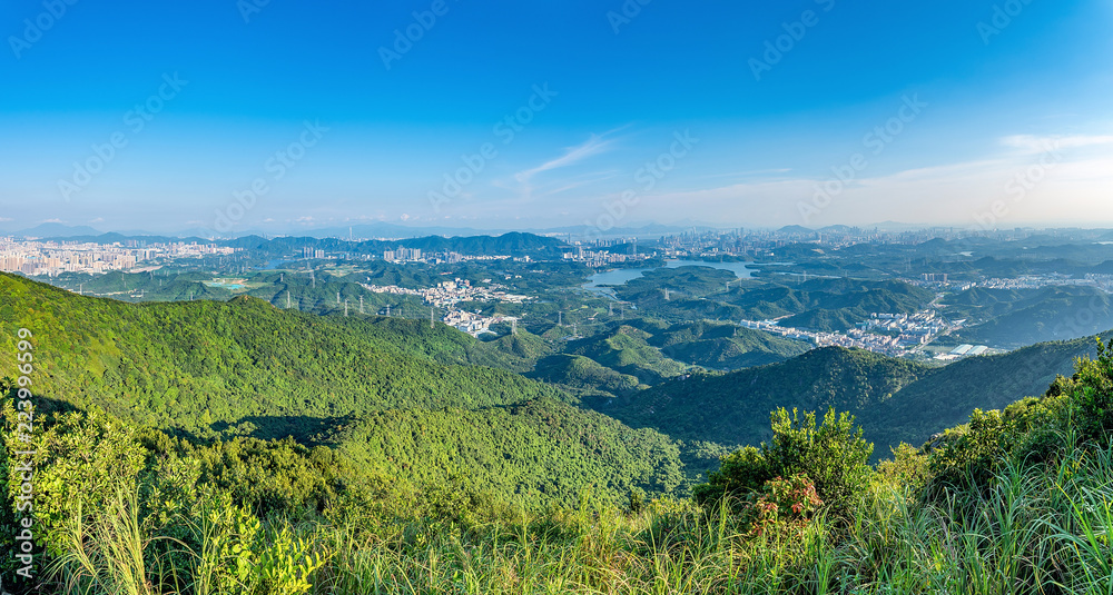 中国深圳羊台山森林公园全景