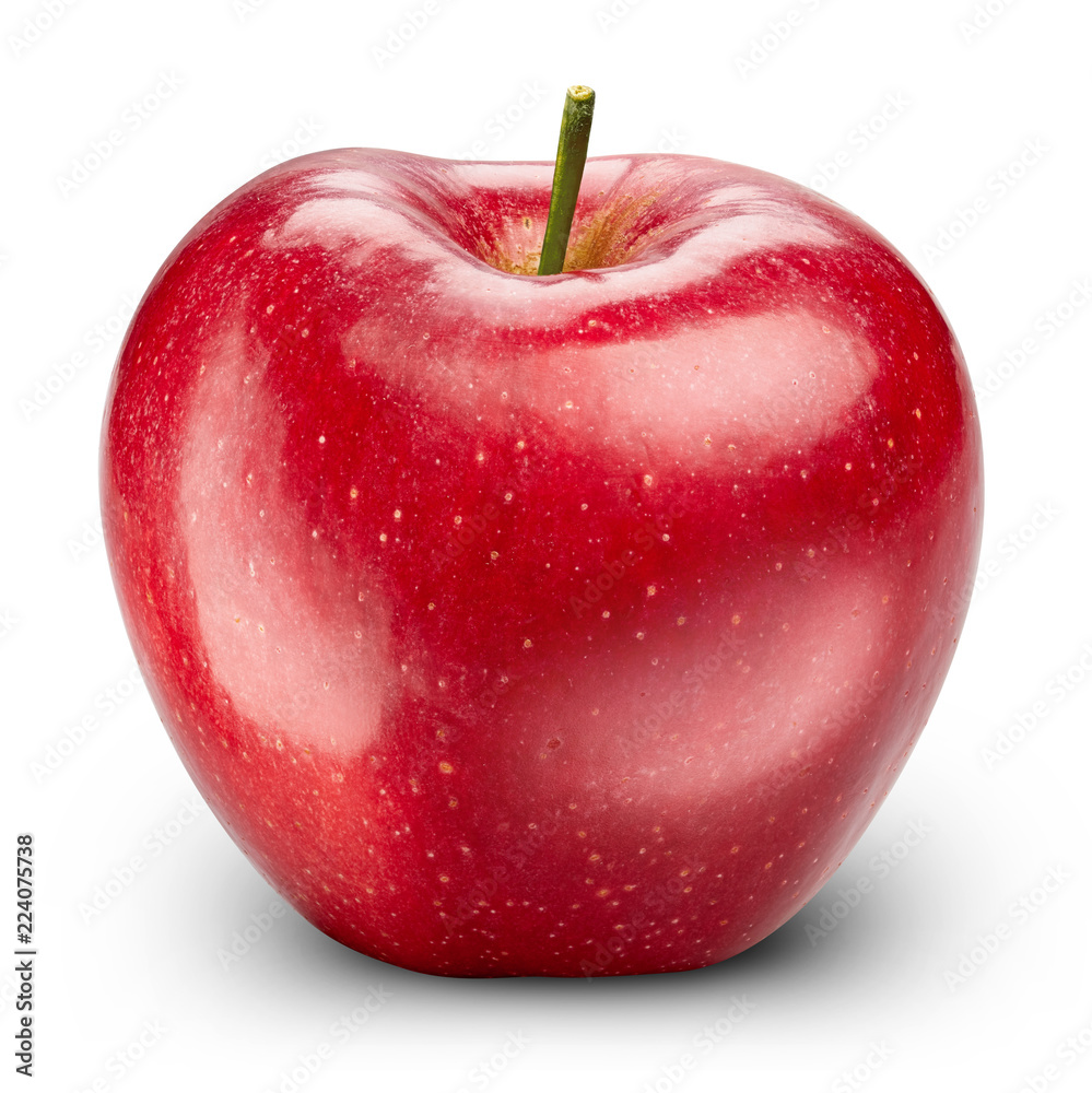 Red apple isolated on white