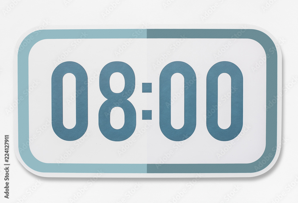 Digital time concept icon isolated