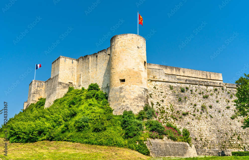 The Chateau de Caen, a castle in Normandy, France