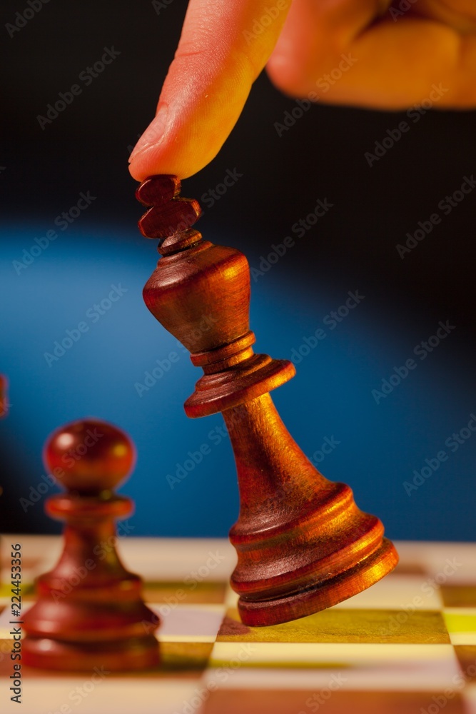 A Finger on the King on a Chess Board