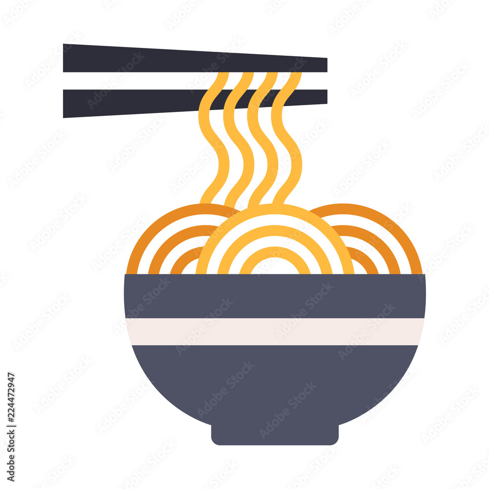 Ramen Flat illustration