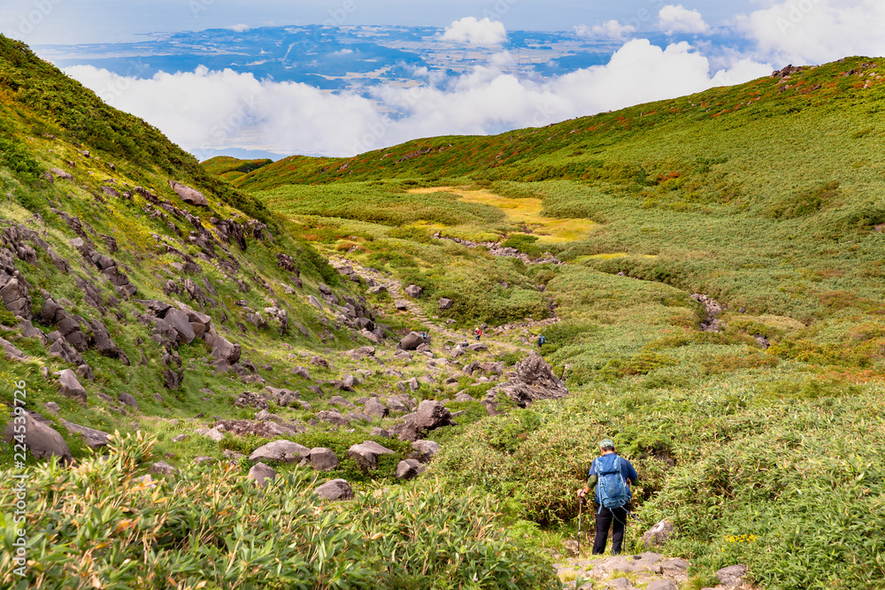 初秋の登山道