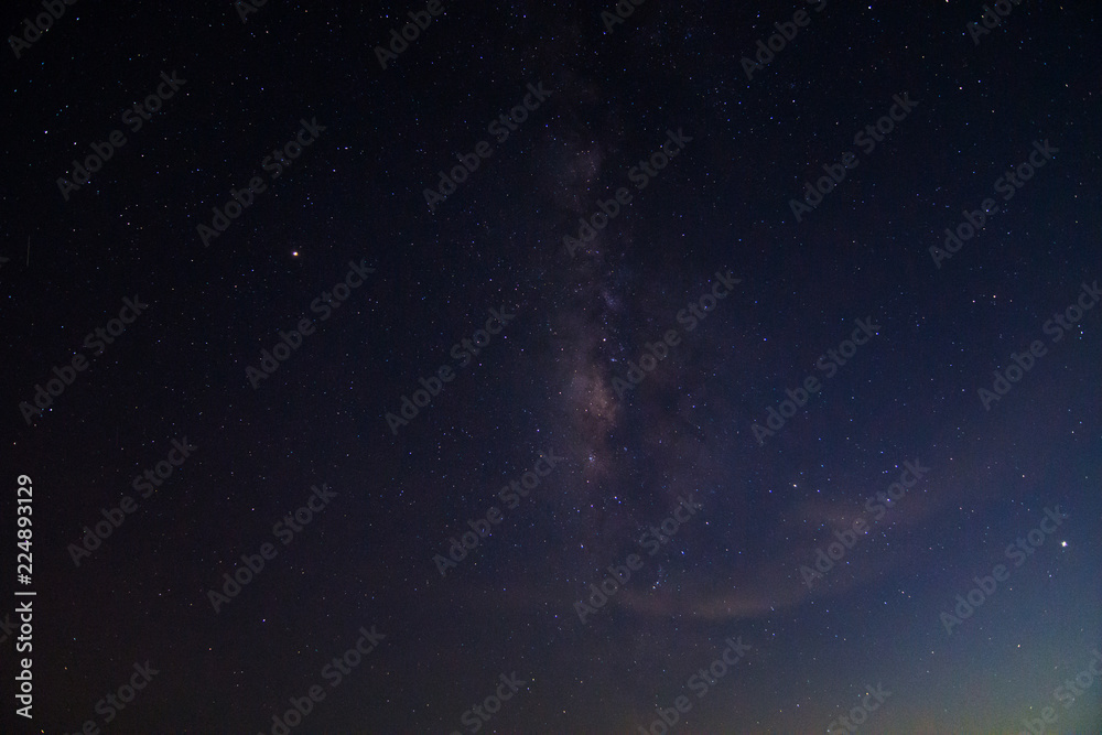 夜晚和米尔基韦的天空背景