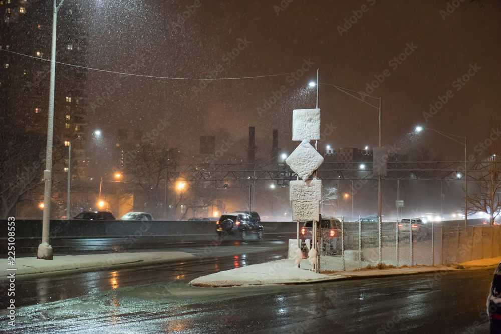 Brooklyn under snow