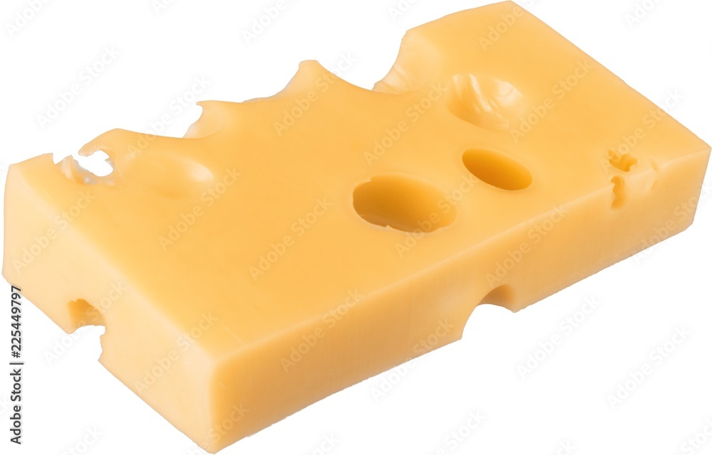 Piece of Cheese, Isolated