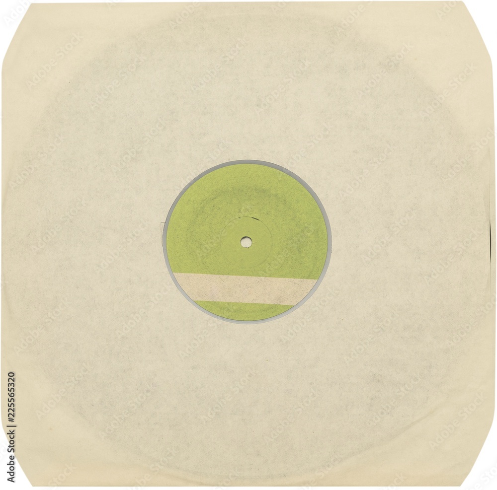 Vinyl Record in the Beige Cover - Isolated