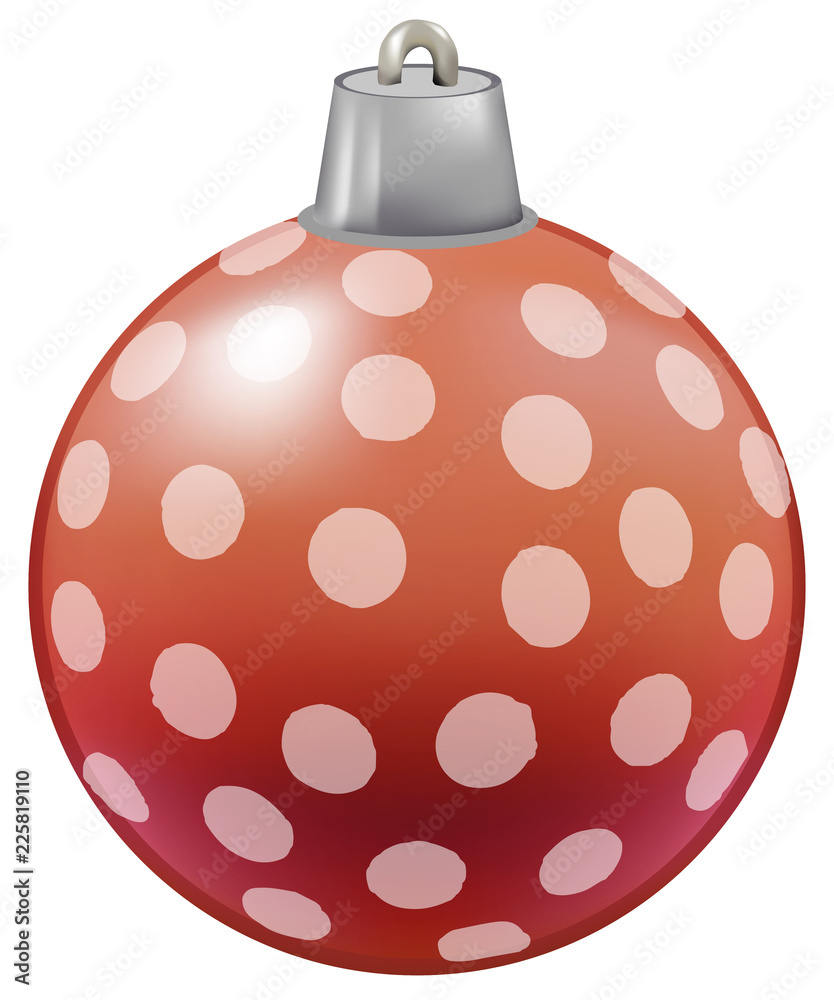 Illustration of bauble for Christmas tree decoration