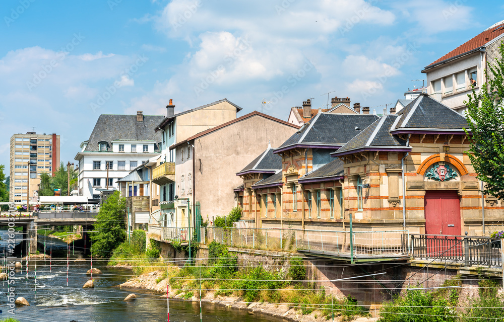 Typical french buildings in Epinal, France