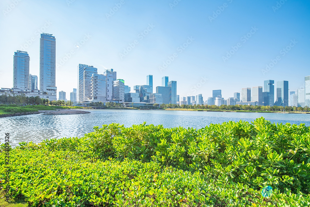 深圳市南山区后海CBD天际线