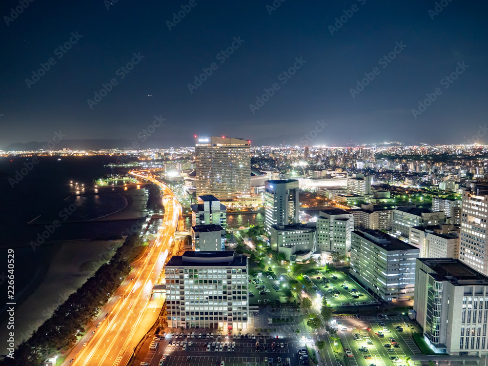 都市景観　福岡市　夜景