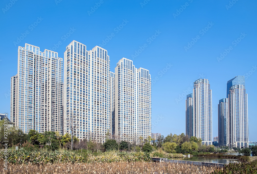 Real Estate Development in Meixi Lake Park, Changsha, Hunan, China