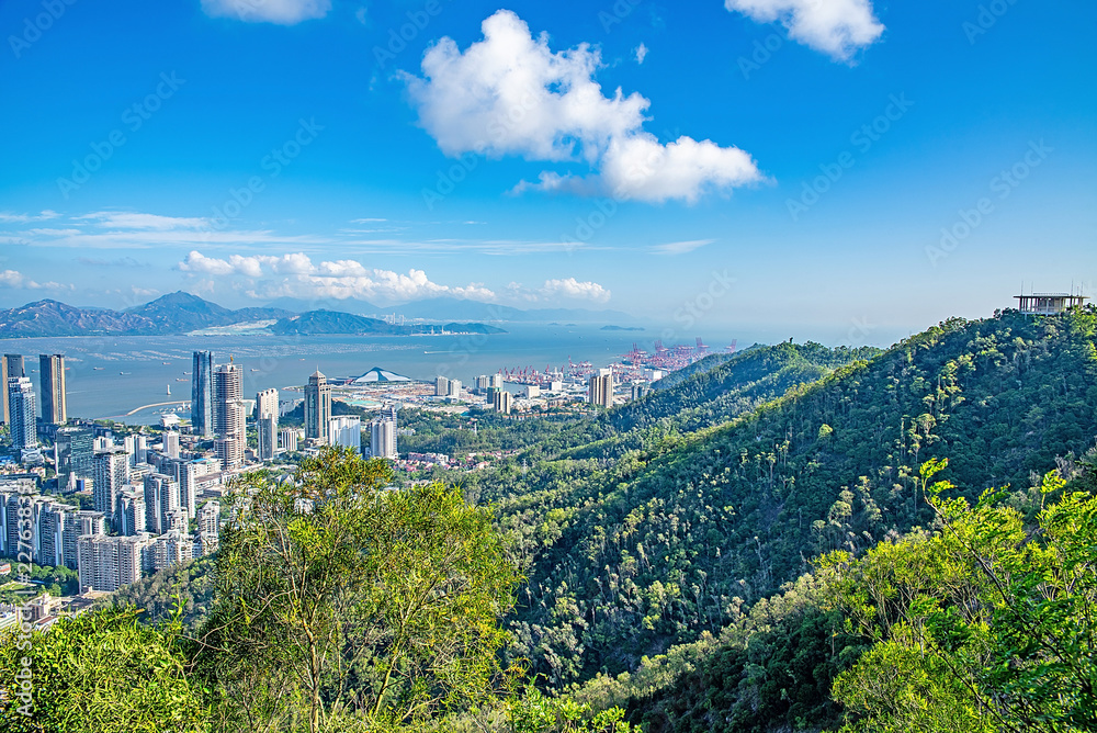 深圳南山公园山顶风光/深圳太子湾水岸风光