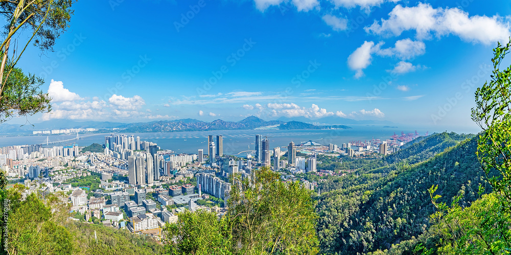 深圳湾蛇口邮轮中心海岸全景/深港全景