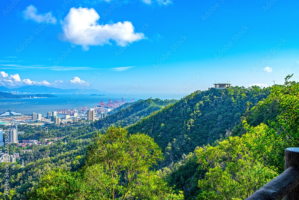 深圳南山公园风光/深圳蛇口港海滩风光