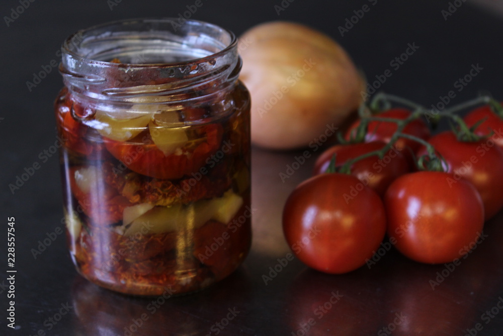 Leckere getrocknete Tomaten