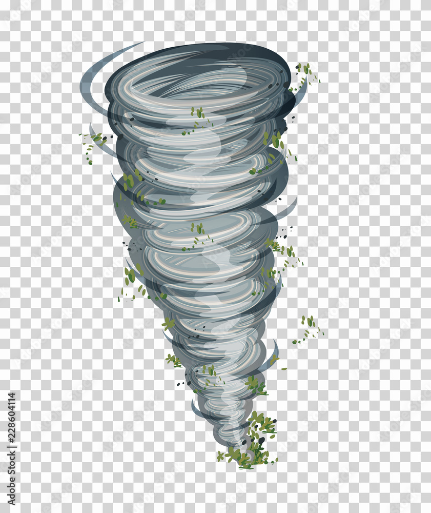 Tornado on tranparent background