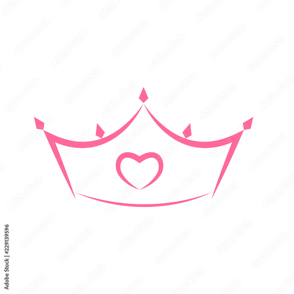 Princess Crown Icon. Vector Illustration.