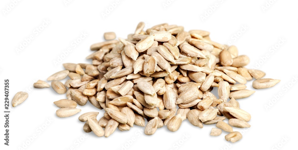 Nuts collection on a white background