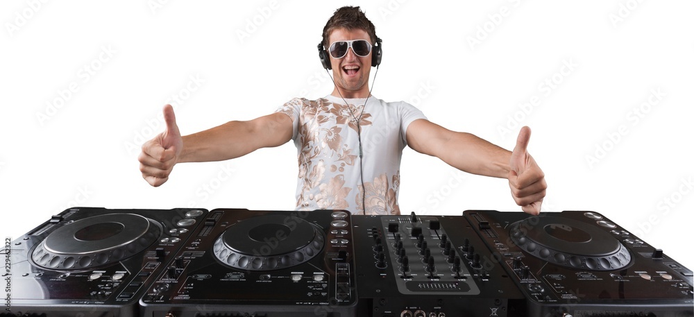 male electronic music dj