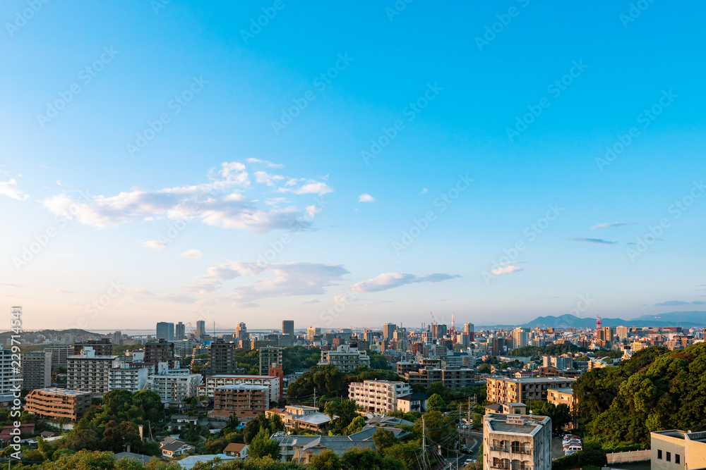 福岡市　夕景