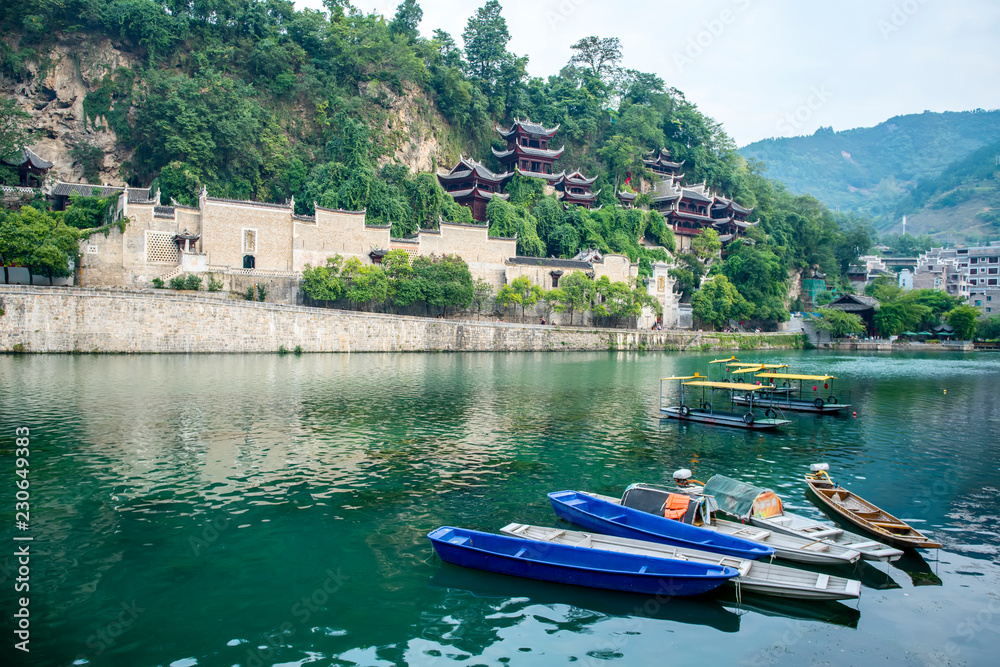 镇远古城的美景……