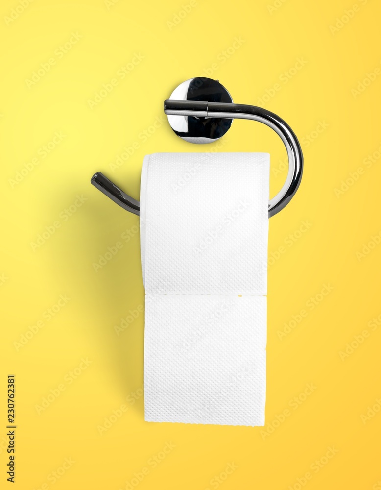 Empty Roll of Toilet Paper Hanging on