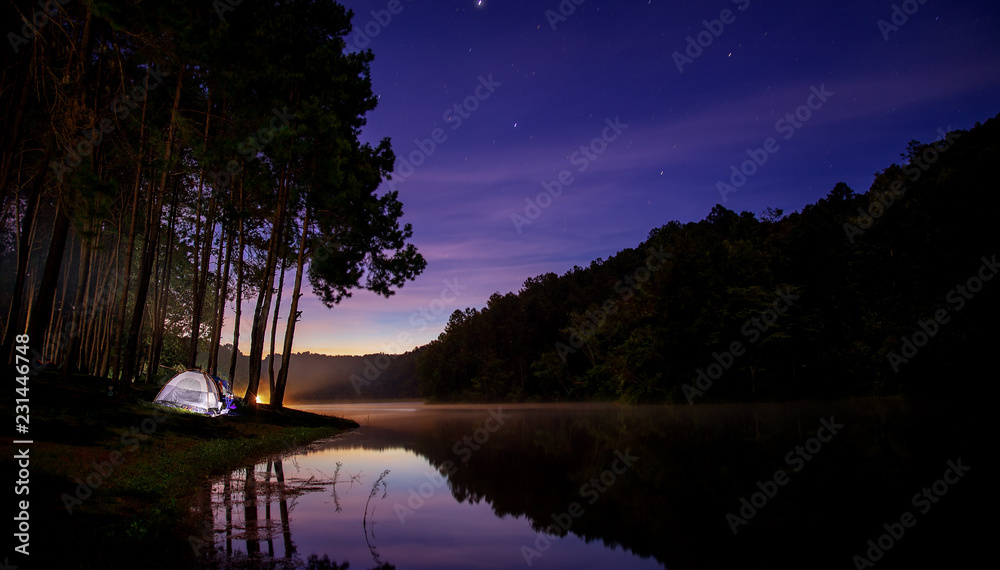 槟城星空夜露营景观