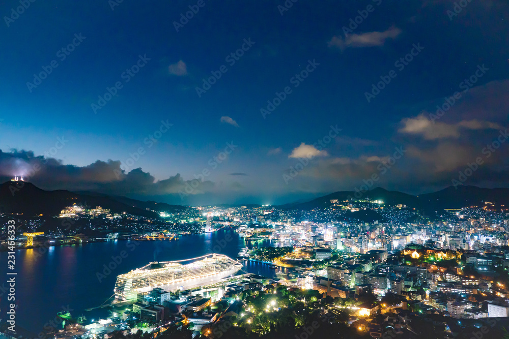 都市風景　長崎市　夜景