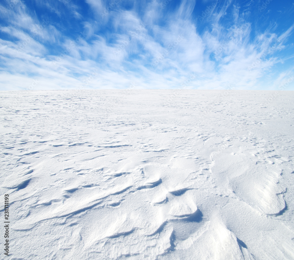  winter landscape and sky