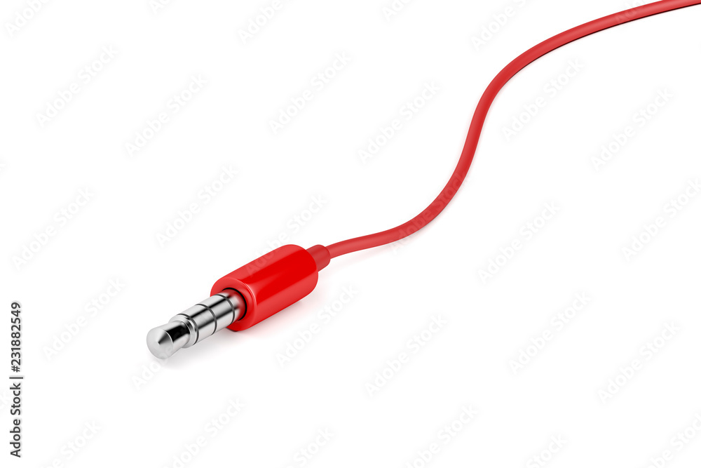 Red audio jack