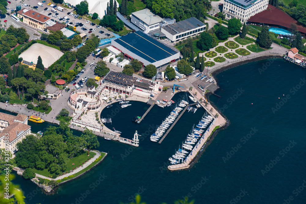 Riva del Garda, Blick auf Yachthafen