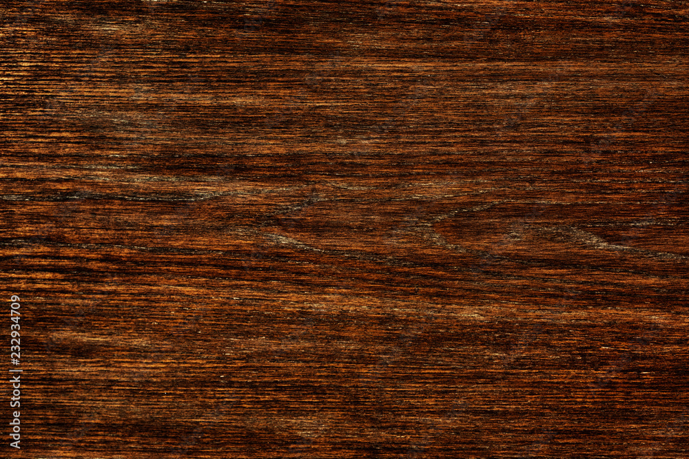 Close up of a brown wooden floorboard textured background