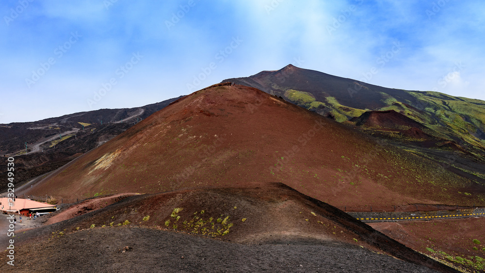 意大利西西里岛埃特纳火山