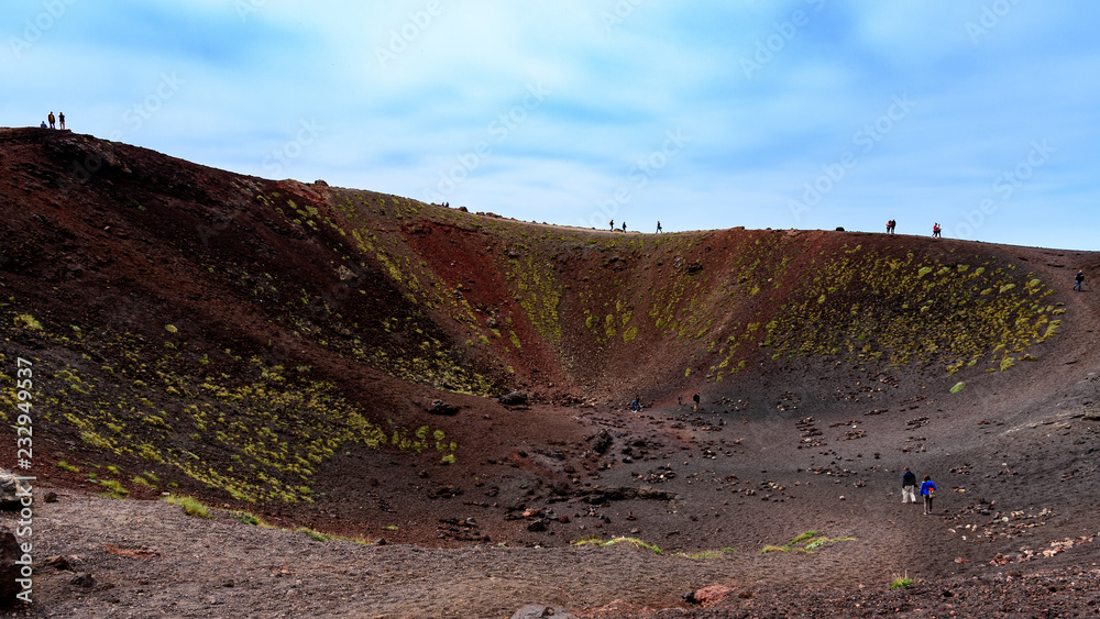 意大利西西里岛的埃特纳火山