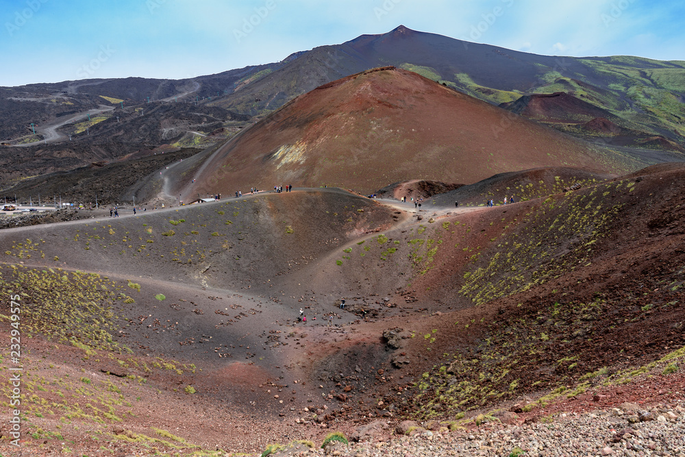 意大利西西里岛埃特纳火山