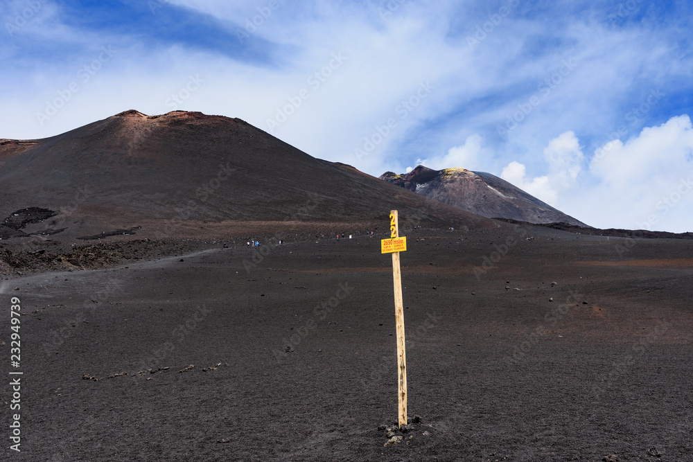 意大利西西里岛的埃特纳火山