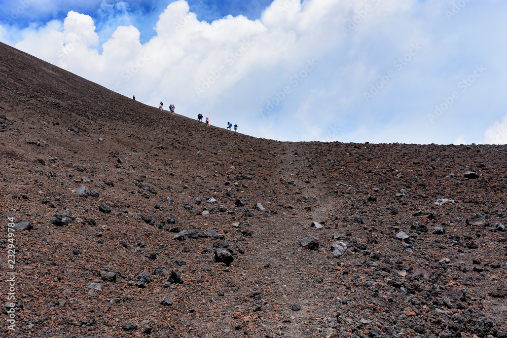 意大利西西里岛的埃特纳火山