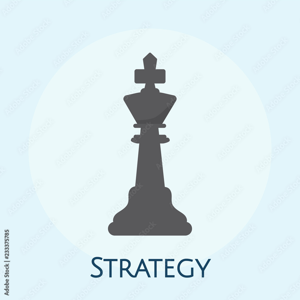 Illustration of business strategy concept