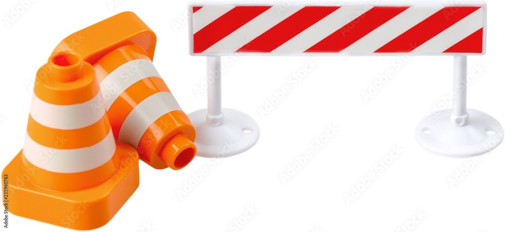 Road work/construction safety equipment toys